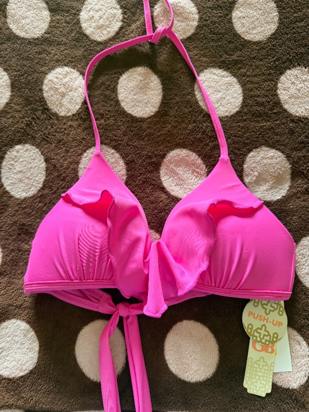 GB hot pink swim top